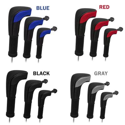 Golf Head Cover Rubber Neoprene Golf Club Iron Putter Protect Set Number Printed with Zipper for Man Women