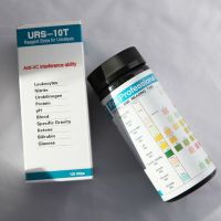 100แถบ URS-10T Urinalysis Reagent Strips 10พารามิเตอร์แถบทดสอบปัสสาวะแถบ Leukocytes Nitrite Urobilinogen โปรตีน PH