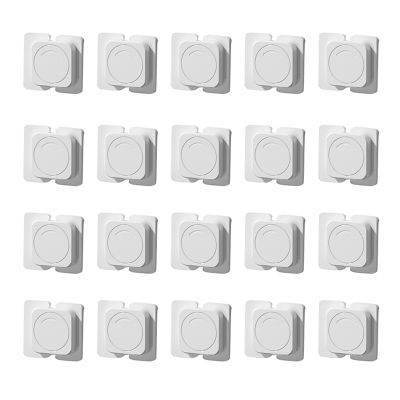 20 PCS White Home Refrigerator Freezer Door Lock -Baby Safety Child Lock,Latch Catch Toddler Child Cabinet Fridge Locks