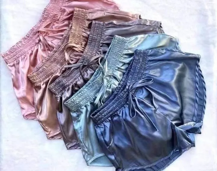 silky booty shorts