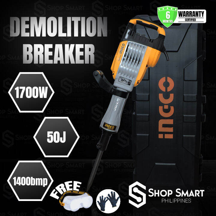Ingco Demolition Breaker 1700W Anti Vibration (PDB17018) Lazada PH