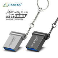 Waterproof Super Mini Metal USB Flash Drive 128GB 64GB 32GB 16GB USB3.0 memory stick pendrive u disk with key chain