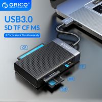 (SHANG LONG) ORICO 4 In 1 USB 3.0 C การ์ดความจำ Reader การ์ดความจำ CF MS ขนาดกะทัดรัดตัวแปลงแฟลช5Gbps อ่านเขียนพร้อมกันสำหรับแล็ปท็อป