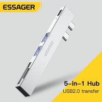 Essager 5 In 1 Usb ฮับชนิด C อะแดปเตอร์4K 30HZ สายเชื่อมต่อ HDMI แท่นวางมือถือสำหรับแล็ปท็อป