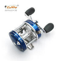 Full Metal 2+1BB Ball Bearings Right Hand Drum Wheel Boat Sea Fishing Reel Horizontal CZH40 Blue fly fishing