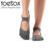 ToeSox โทซอคส์ ถุงเท้ากันลื่นแยกนิ้วเบลลาริน่า รุ่น Bellarina ปิดนิ้วเท้า