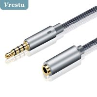 Jack 3.5mm Male to Female Audio Extension Cable 4-Pole Stereo AUX Adapter for iPhone iPad Xiaomi Mobilephone Car Stereo Tablet Cables