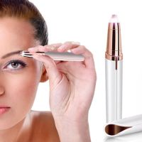 (Stream woman)เครื่องกำจัดขนคิ้ว Maquiagem Profissional Completa Trymer Do Brwi Eye Brow Trimmer สำหรับ Rasoir Visage Femme Make Up Eye Brow Shaper