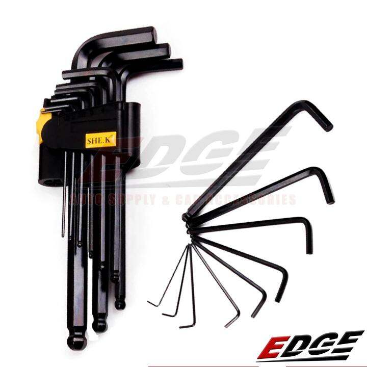 SHE.K Allen Wrench Tool Ball End Set 9pcs // crv ratchet kit hex key