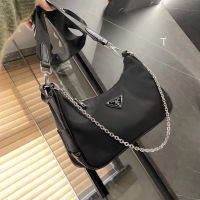 New Style Female Bag pradaˉHOBO Three-In-One Retro Mother-In-1 Nylon Underarm Half Moon With Gift Box 77220512