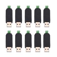 10 Pcs USB to RS485 485 Converter Adapter Support for Win7 XP Vista Linux -Mac OS WinCE5.0