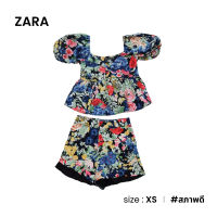 Zara ชุดเซ็ตแต่งลายดอกไม้ D019-22