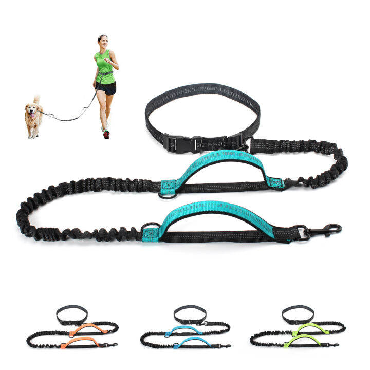 New Retractable Hands Free Dog Leash Traction Rope Puppy Running Dual