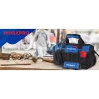 WORKPRO กระเป๋าเครื่องมือ 14 นิ้ว กระเป๋าช่าง กระเป๋าคาดเอว กระเป๋าใส่เครื่องมืออิเล็คโทรนิคกันน้ำ