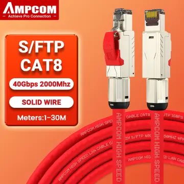 Cable de Red Ethernet RJ45 SFTP Cat8 0.9m