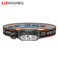 LIZHOUMIL ไฟหน้า Led ขนาดเล็กสำหรับกลางแจ้งแบบพกพาน้ำหนักเบาสว่างมากแบบ Usb ติดตั้งบนอุปกรณ์ชาร์จโทรศัพท์ในรถยนต์โคมไฟตกปลาไฟฉาย