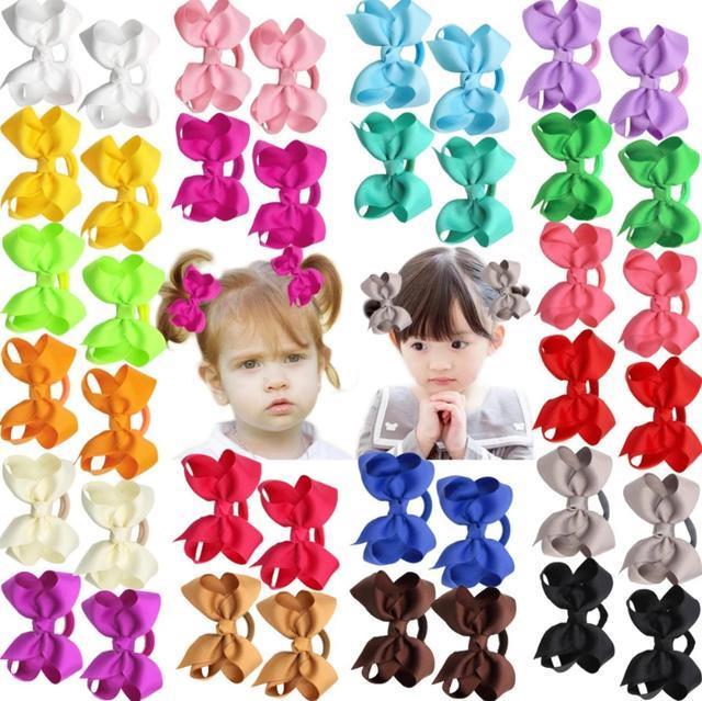 30pcs-2-inches-baby-girls-mini-hair-bows-ties-elastic-hair-rubber-band-grosgrain-ribbon-hair-accessories-for-kids-toddlers