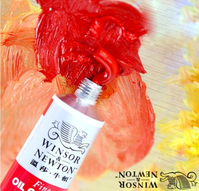 170ml High Quality Winsor &amp; Newton Fine Oil Painting for Artists Tube 55 Colors Oil Paint Titanium White Professional Drawing Pigment