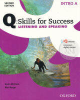 Bundanjai (หนังสือคู่มือเรียนสอบ) Q Skills for Success 2nd ED Intro A Listening Speaking Students Book iQ Online (P)