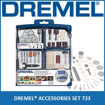 Dremel 723 EZ SpeedClic Accessory Set - 100 Rotary Tool Accessories for  Cutting, Carving, Sanding, Cleaning, Grinding, Polishing, Sharpening