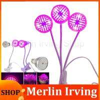 Merlin Irving Shop 1/2/3 Heads 60 LED Plant Grow Light Full Spectrum Aluminum Lamps Indoor Cultivo  Flower UV IR Growing Light Hydro