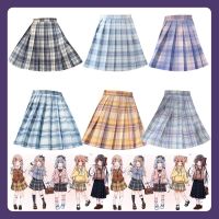 Japanese School Uniforms for Girls Anime Mini 43cm Pleated Skirt JK Dress Black Grey High School Student Academy Style Bottoms