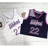 Top-quality Basketball Mens Jersey Minnesota Timberwolves 22 Andrew Wiggins Jerseys Purple White