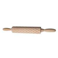 Letter Love Heart Rose Engraved Rolling Pin Sticks Wood Embossing Baking Cookies Cake Roller Bread  Cake Cookie Accessories