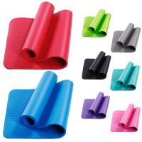 NBR Yoga Mat Non-slip Car Pilates Gym Sports Fitness Mat 1830 * 610 * 10mm Thickened-Fruit Green