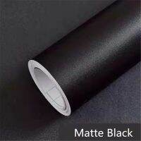 2/3/5m Self-adhesive Film Black Thickened Sticker Matt Furniture  Kitchen Cabinet for Cupboards Tables Wall Renovation Wallpaper Wall Stickers  Decals