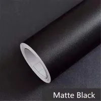 2/3/5m Self-adhesive Film Black Thickened Sticker Matt Furniture Kitchen Cabinet for Cupboards Tables Wall Renovation Wallpaper