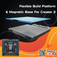 Flexible Build Platform &amp; Magnetic Base For Creator 3(ซื้อแยกได้)