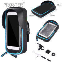 Proster 6.0 สากลกันน้ำจักรยานโทรศัพท์วางติดตั้งกระเป๋ามาร์ทโฟนผู้ถือโทรศัพท์มือถือจักรยานรถจักรยานยนต์ชุด