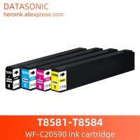 T8581 T8581-T8584ที่รองรับตลับหมึกแบบหมึกสีสำหรับเครื่องพิมพ์ WF-C20590 Epson Workforce องค์กร (BK C M Y)