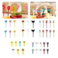 6/10pcs/pack Sea Animal Farm Fruit Fork Mini Cartoon Children Snack Cake Dessert Pick Toothpick Bento Lunches Party Decoration