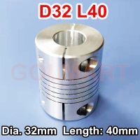 1PCS D32 L40 Motor Jaw Shaft Coupling Bore 6 to 8 10 11 12 14 15 16MM Flexible Coupler