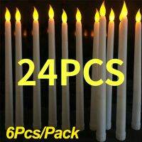 1/3/6/12/24PCS LED Electronic Candles Battery 3D Flameless False Candles Lights For Birthday Wedding Dinner Party Decoration