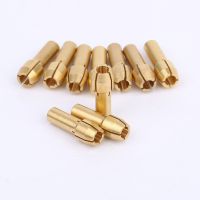 GJPJ-10pcs/set Mini Drill Chucks Adapter For Dremel Brass Collect 3.2mm/1/8" For Rotary Power Tool Accessories Hold 2.9-3.2mm Shank