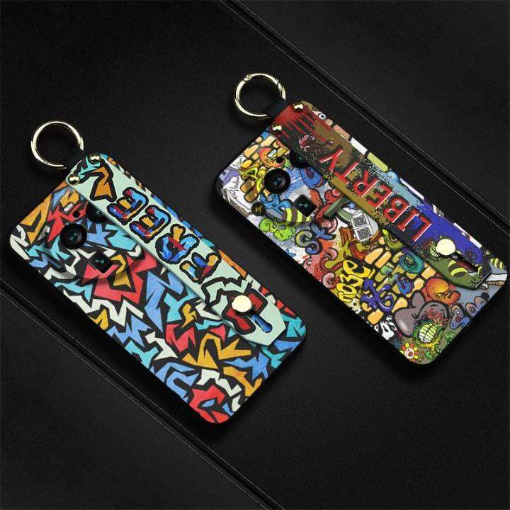 anti-knock-cartoon-phone-case-for-oppo-find-x6-pro-anti-dust-original-wristband-shockproof-soft-case-graffiti-kickstand