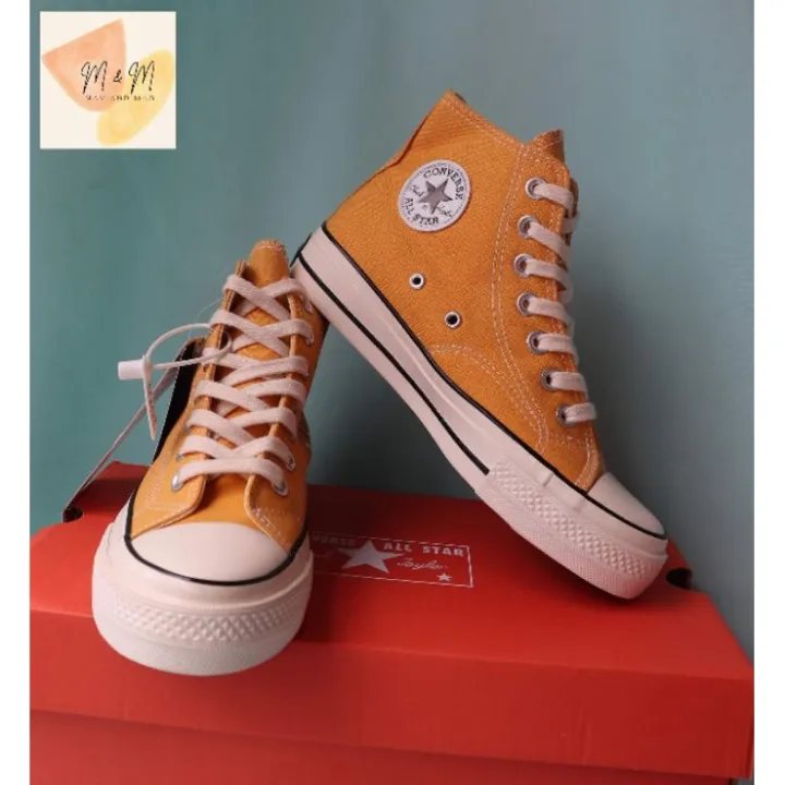 hzs] CHUCK TAYLOR CONVERSE OEM SHOES High Cut Unisex 1970's Classic  Sneakers-MUSTARD-ARMY GREEN-WITH BOX | Lazada PH