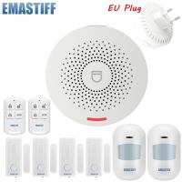 Tuya WIFI Home Alarm System Wireless 433MHz Security Burglar Smart Home APP Door Window Sensor Motion Detector Household Security Systems Household Se