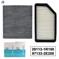 รถเครื่องยนต์ Cabin Pollen Air Filter 28113-1R100 97133-2E200สำหรับ Hyundai Accent 4 Veloster Kia Rio 3 2012 2013 2014 2015 2016 2017