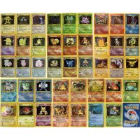 【LZ】 32Pcs/set 1996 Years Pokemon Flash Cards DIY Charizard Mewtwo PTCG 25th anniversary card Game Anime Collection Cards Gift Kids