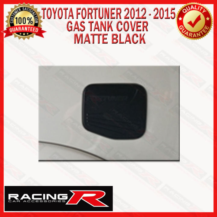 toyota-fortuner-2012ถึง2015ฝาครอบถังแก๊ส-garnish-cover-matte-black-2012-2013-2014-2015