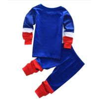 2Pcs Kids Boys Cotton Long Sleeves T-shirt Pants Outfits Set