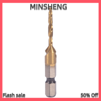 MIH ✨ COD ✨ M3-M10 HEX Shank TITANIUM Plated hss สกรูมือเกลียว METRIC TAP Drill bits