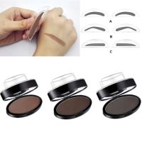 Eyebrow Powder Stamp Tint Stencil Kit Cosmetics Professional Makeup Waterproof Eye Brow Stamp Lift Eyebrow Enhancers Stencil Kit Cables Converters Cab