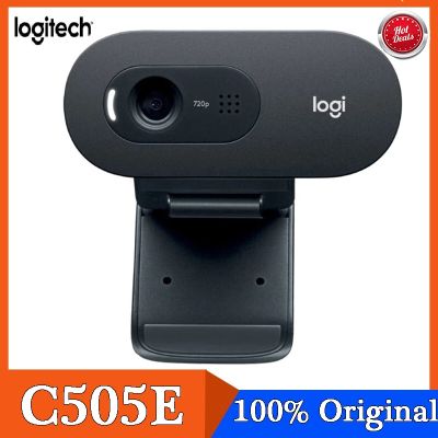 ZZOOI Logitech C505E 720P HD Webcam USB Interface Plug and Play Office Camera for Video Conferencing Online Distance Education Camera