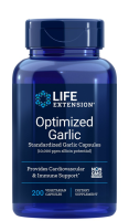 Life Extension Optimized  Garlic  Standardized 200 Vegetarian Capsules