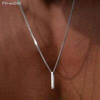 【DT】hot！ 2023 New A-Z Initial Rectangle Pendant Necklace Men Classic  Chain Jewelry